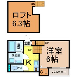 ＨＵＭＭＩＮＧＬＩＦＥ中村区役所の物件間取画像